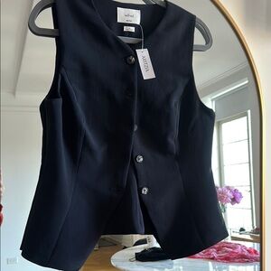 Aritzia Regal Black Vest NWT